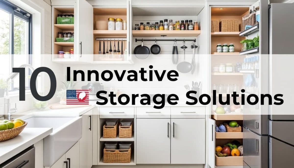 discover 10 smart kitchen storage ideas that help you organize and maximize every inch of your space. transform your kitchen with these clever, space-saving solutions.