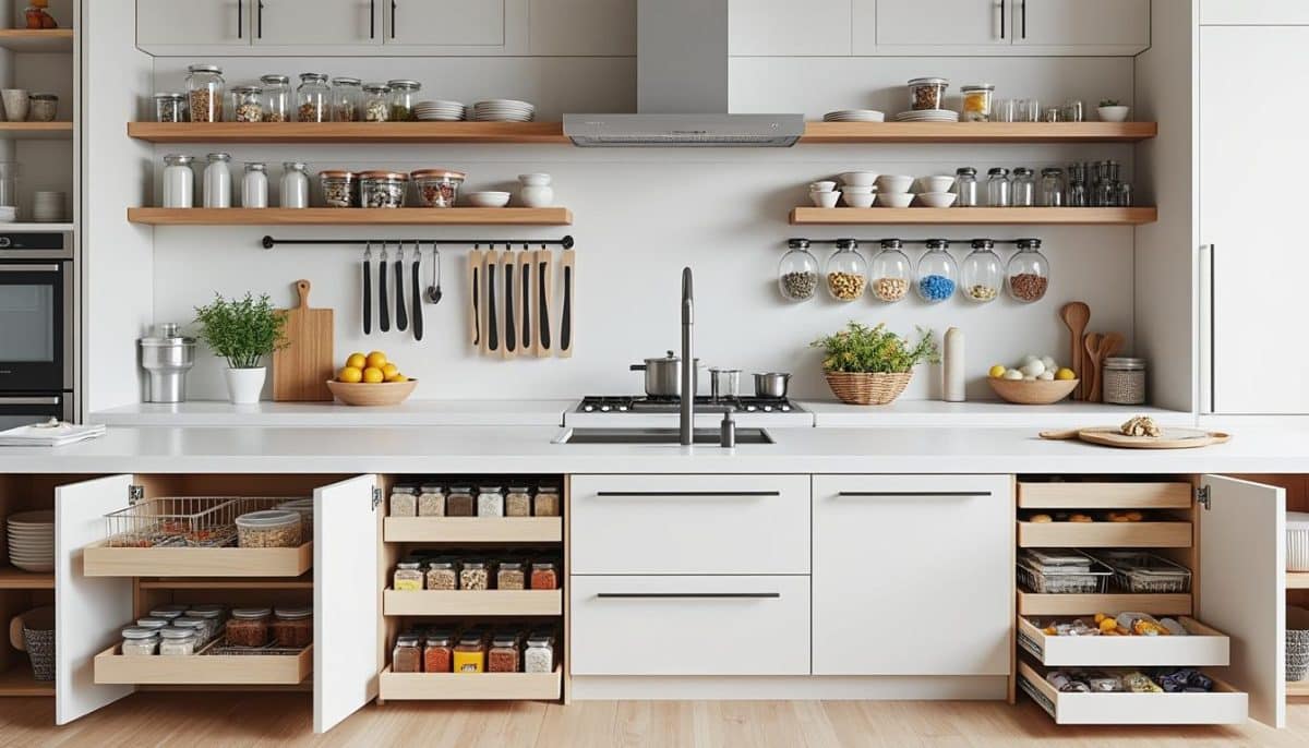 discover 12 smart kitchen storage ideas that will help you organize your space, maximize efficiency, and keep your kitchen clutter-free. try these creative solutions for a tidier, more functional kitchen.