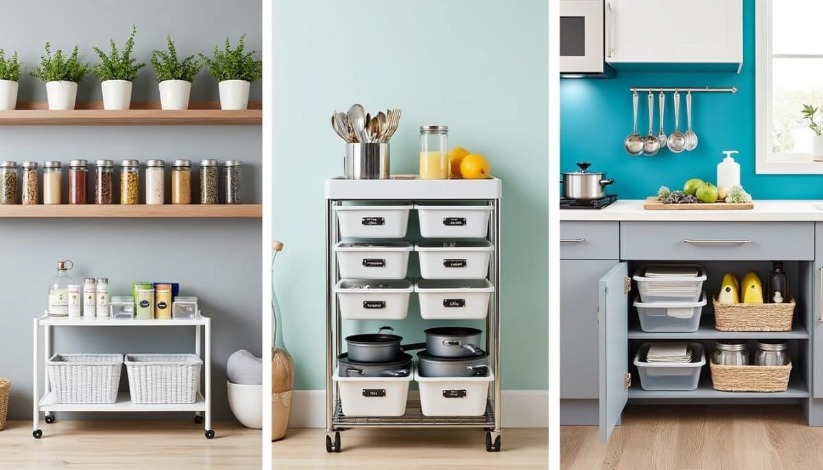 discover 3 quick and easy kitchen storage solutions you can set up in just 30 minutes to create a clutter-free and organized cooking space.