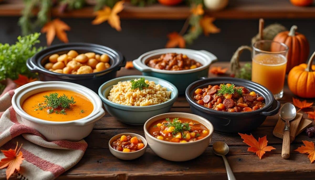discover 5 easy and delicious autumn crockpot recipes you can set and forget. enjoy effortless comfort meals perfect for fall evenings.
