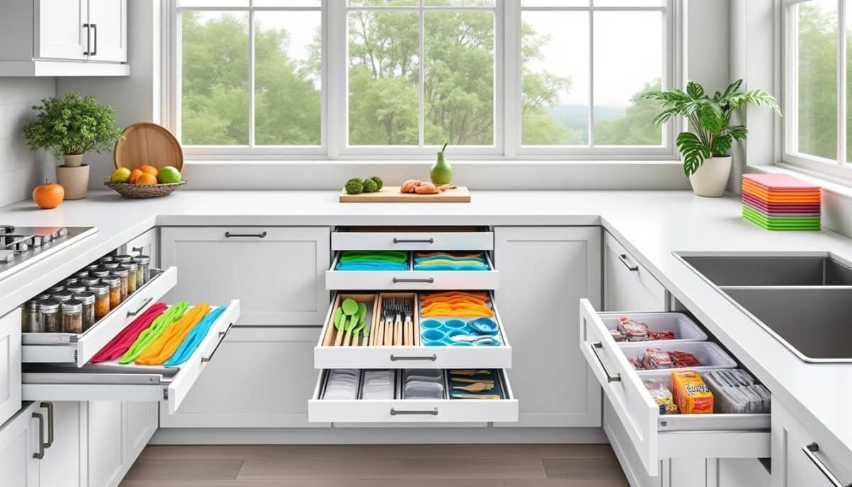 discover 5 simple and affordable ways to organize your kitchen drawers for under $20. make your kitchen tidy and efficient with these budget-friendly drawer organization ideas.