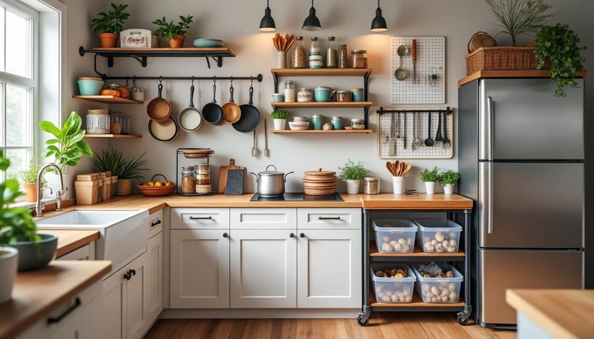discover 7 quick and affordable kitchen storage solutions designed for small budgets. maximize your space and organize your kitchen effortlessly with these easy and budget-friendly tips.