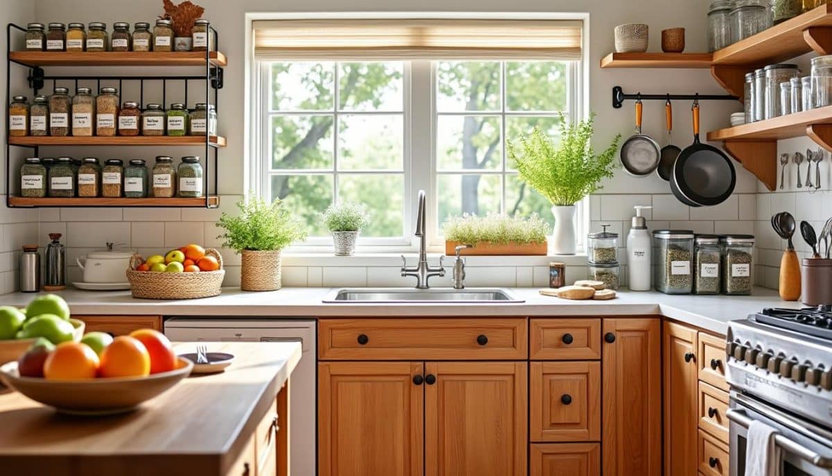 discover 7 affordable kitchen organization hacks for under $25. maximize your small kitchen's space with these easy and budget-friendly tips.