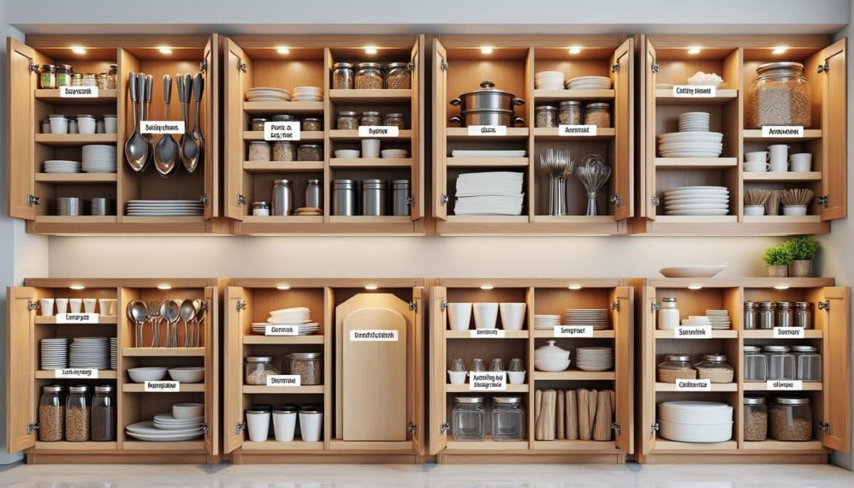discover 8 practical kitchen cabinet organization ideas that truly work. maximize your space, eliminate clutter, and keep your kitchen tidy with these easy and effective tips.