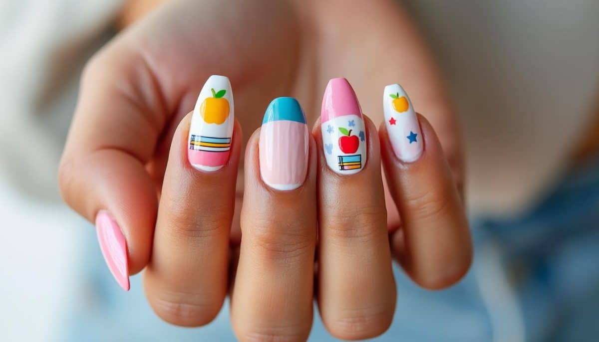 discover versatile back to school nail ideas perfect for every style and occasion. from classic tips to trendy designs, find the best looks to start the school year with confidence.