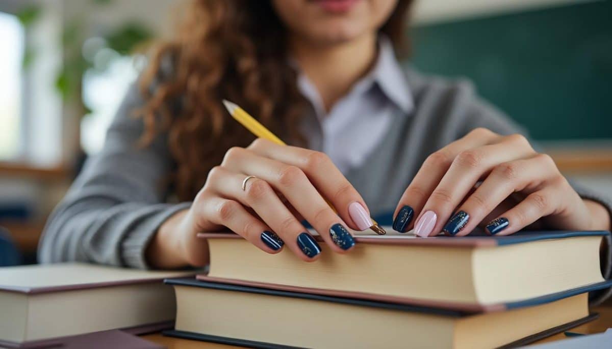 discover professional back to school nail ideas perfect for teachers! explore creative yet subtle designs that will have you classroom-ready and polished for the new school year.
