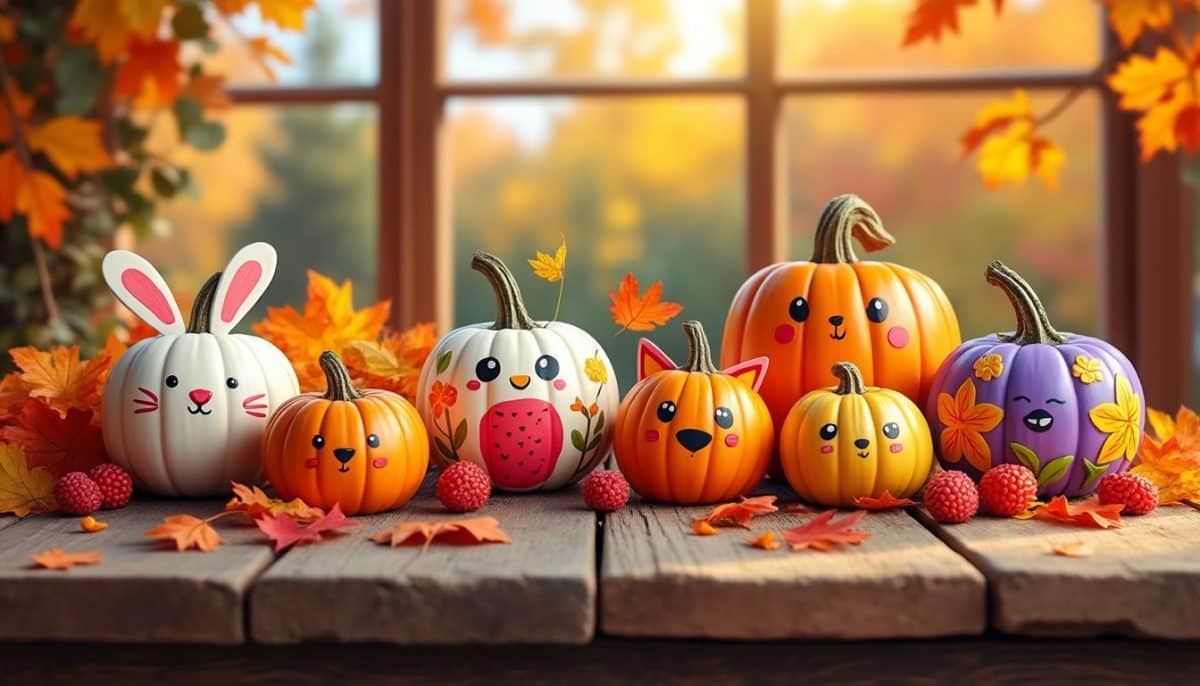 discover adorable painted pumpkin designs that skip the scary and bring cheerful, creative flair to your fall decor. perfect for all ages and easy diy fun!
