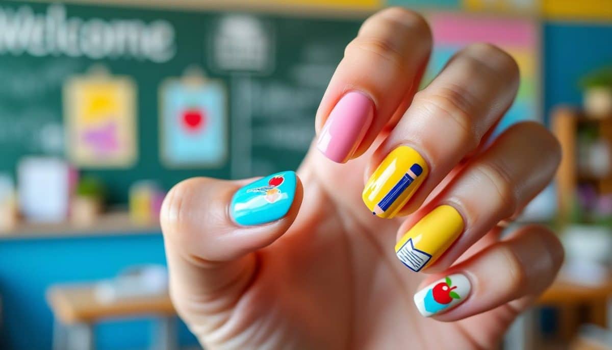 get ready to shine on your first day back! discover school-appropriate nail designs that make a statement. from minimalist chic to bold colors, find the perfect first day of school nails to start your year in style.