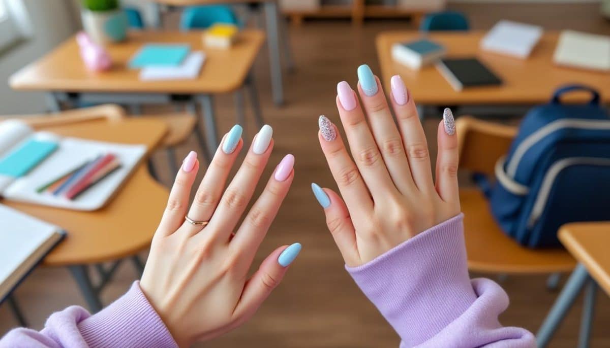 discover trendy nail tip designs perfect for school. get inspired with stylish and creative ideas that elevate your everyday look while keeping it classroom-appropriate.