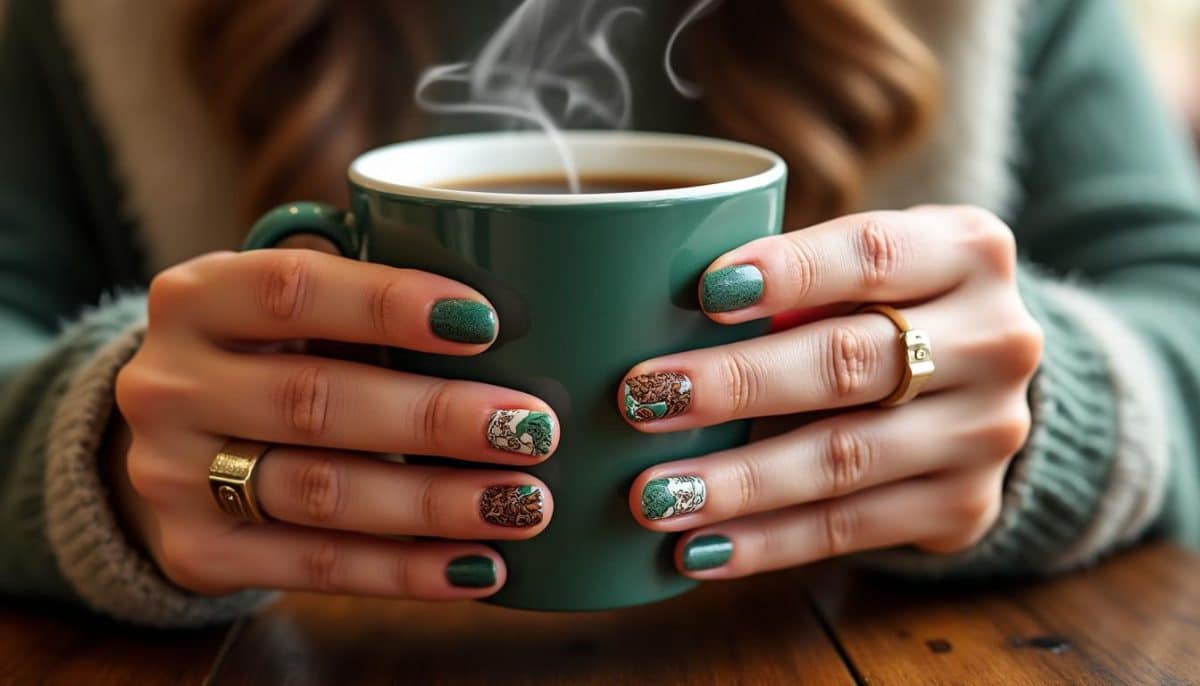 discover adorable starbucks-inspired nail designs perfect for teachers who love coffee. get creative nail art ideas to show off your educator pride and coffee obsession!