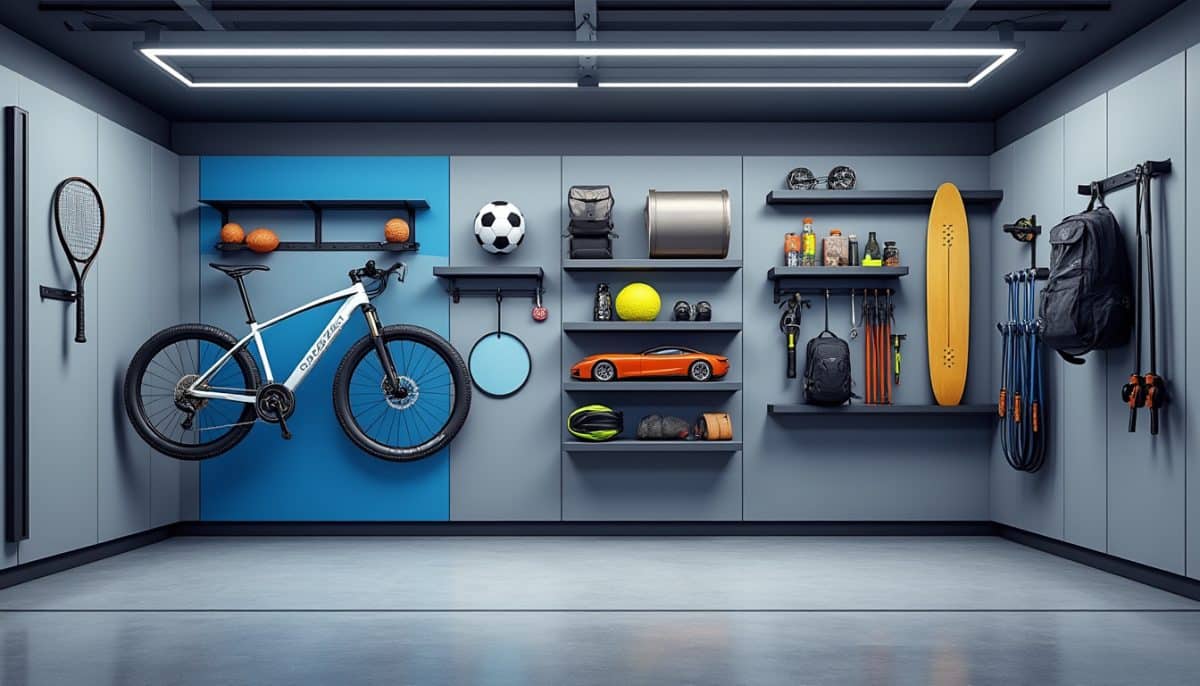 discover 10 smart garage wall storage ideas to keep your sports equipment organized, accessible, and clutter-free. maximize your space with these practical and creative solutions.
