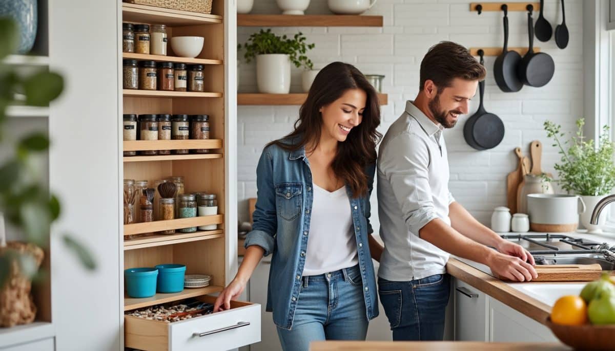 discover 10 quick and easy kitchen organization projects perfect for couples looking to tidy up their space together. transform your kitchen in no time with these simple tips!
