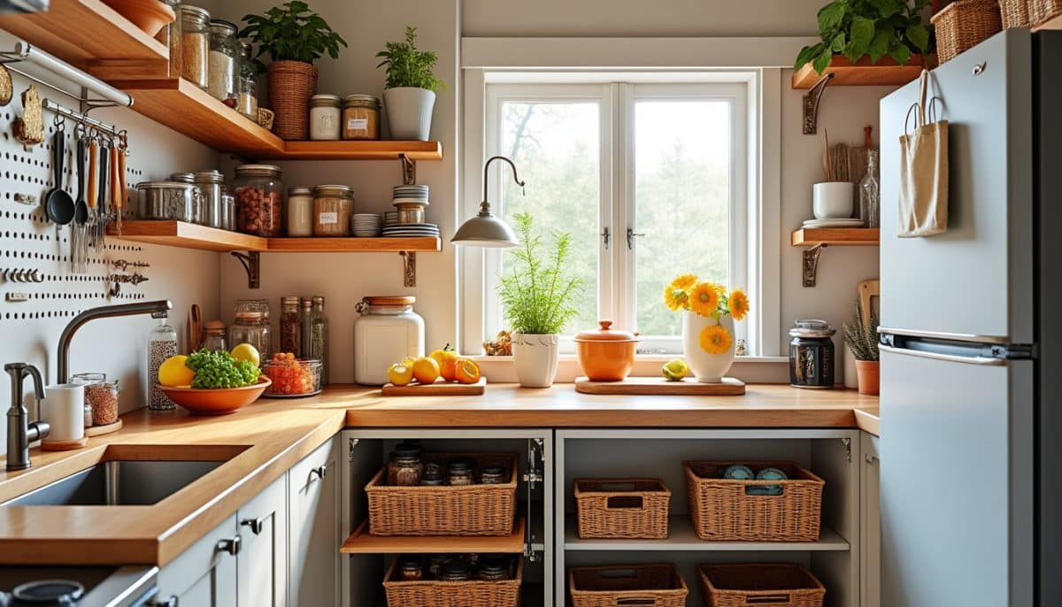discover 11 creative diy kitchen storage ideas perfect for small spaces. maximize organization and functionality with easy, affordable solutions for your compact kitchen.