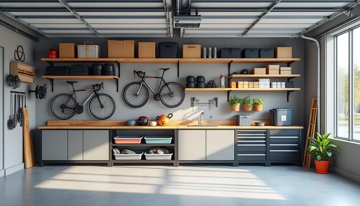 discover 15 innovative overhead garage storage ideas to maximize your space and keep your floor clutter-free. transform your garage with smart solutions for organized, efficient storage.
