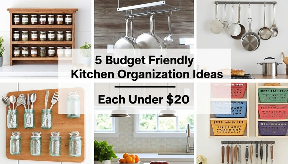 discover 5 easy and affordable diy kitchen organization ideas under $30. transform your space, declutter, and keep your kitchen neat with smart, budget-friendly solutions.