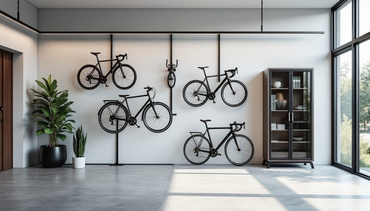 discover 5 smart vertical bike storage ideas to help you save floor space and keep your home organized. perfect for small apartments and garages, these solutions make storing your bicycle easy and stylish.