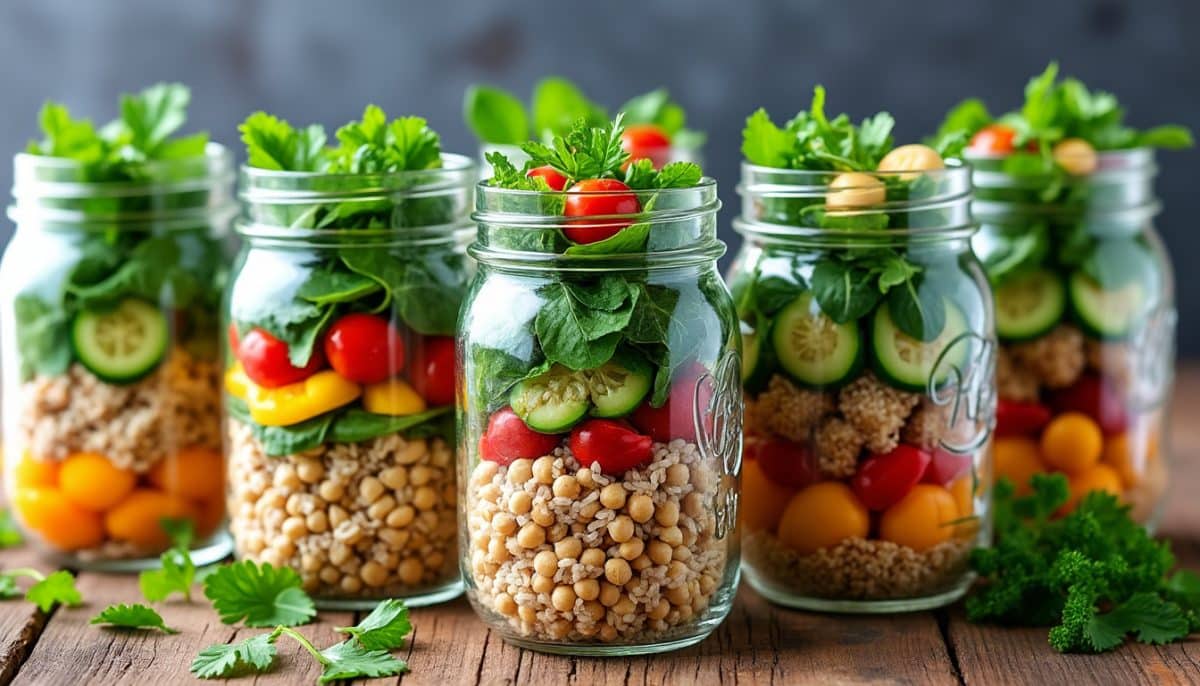 discover 7 delicious gluten-free mason jar salad recipes perfect for meal prep. easy, healthy, and portable options for busy weekdays. try them now!