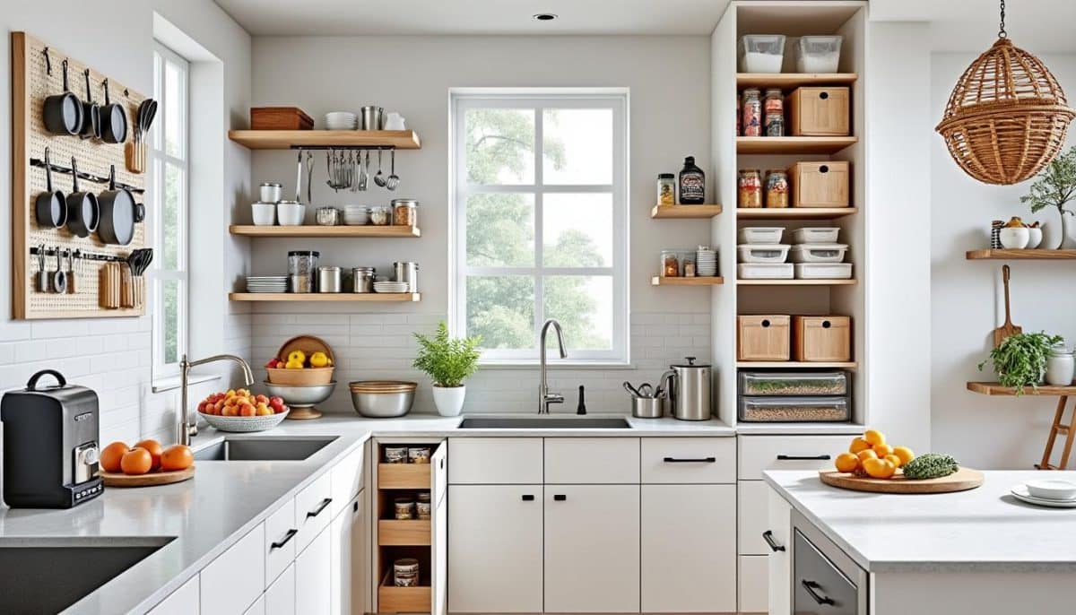 discover 7 smart kitchen organization hacks that instantly double your storage space. transform your kitchen into a clutter-free, efficient, and stylish area with these easy, practical tips.