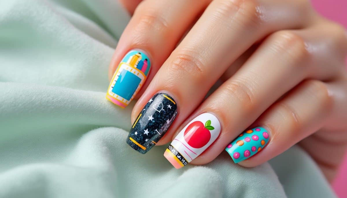 discover trendy acrylic back to school nail ideas for 2025! explore creative designs, colors, and styles perfect for students looking to make a statement this school year.