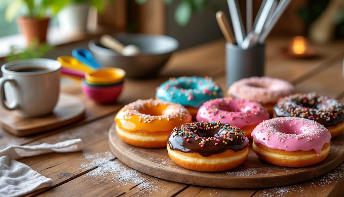 discover how to make bakery-style gluten-free donuts at home with your air fryer. enjoy delicious, fluffy treats that everyone will love, made quick and easy!