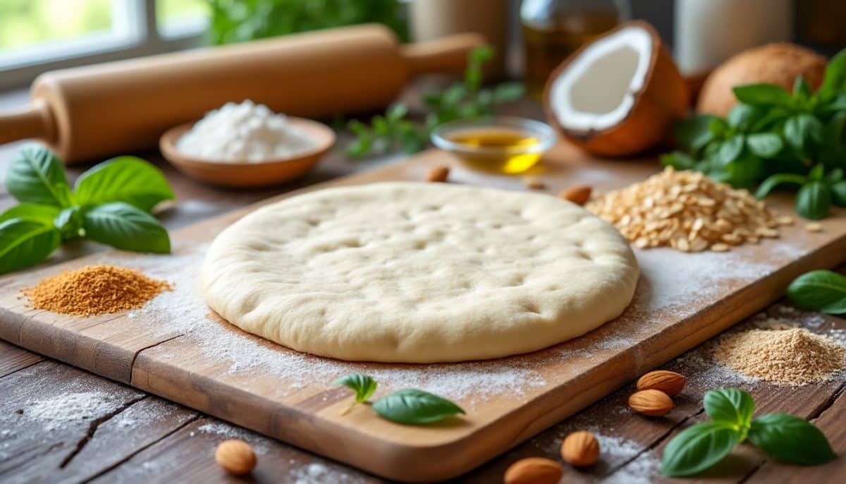 discover the ultimate gluten-free pizza dough recipe with no yeast required! quick, easy, and perfect for delicious homemade pizzas in just minutes. ideal for gluten-free diets.