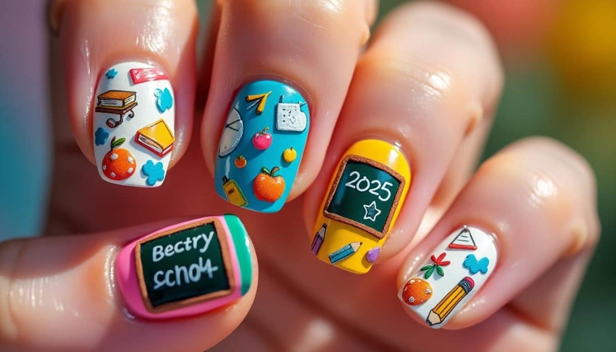 discover adorable back to school nail designs for 2025 that will help you start the year in style! explore trendy, fun, and easy nail art ideas perfect for students of all ages.