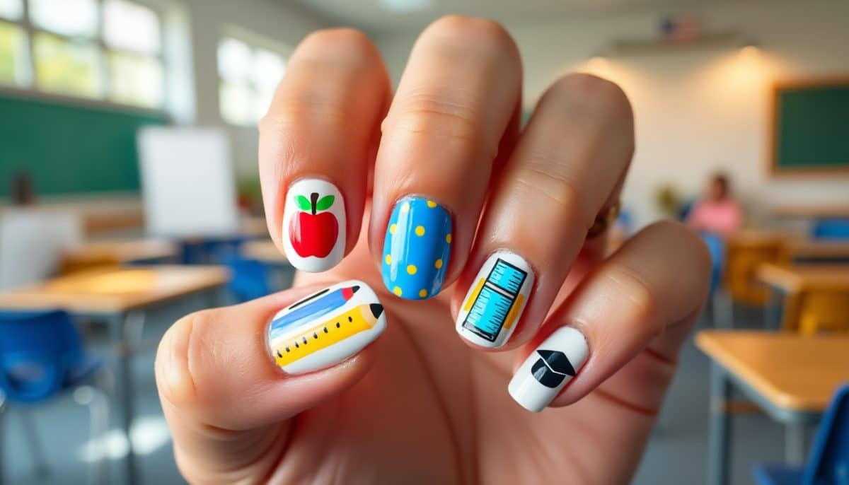 discover adorable back to school nail ideas perfect for every grade! from playful designs to chic styles, find inspiration to make your first day extra special with cute and easy nail art.