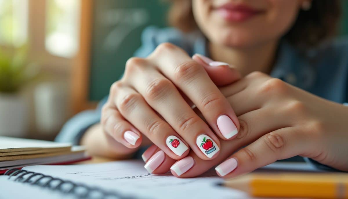 get inspired with adorable teacher nail designs perfect for back to school! discover fun, creative, and easy ideas to showcase your teacher spirit in style.
