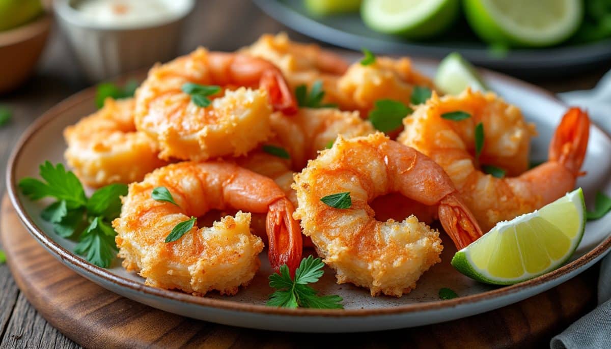 discover a delicious gluten-free air fryer shrimp recipe with a crispy coconut crust. easy, healthy, and perfect for weeknight dinners or appetizers!