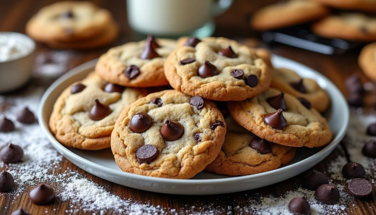 enjoy the perfect gluten-free chocolate chip cookies with irresistibly crispy edges. easy to make, deliciously sweet, and ideal for anyone craving a gluten-free treat.