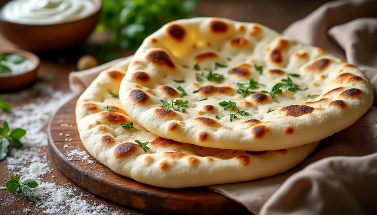 discover our gluten-free naan bread recipe—soft, stretchy, and perfect for any meal. enjoy traditional indian flavors with a gluten-free twist. easy to make and delicious!