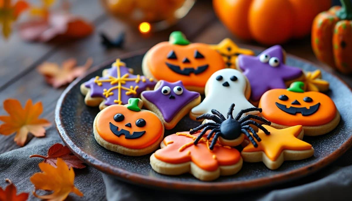 bake up nostalgic joy with these halloween sugar cookies—soft, sweet, and decorated to bring back delightful childhood memories in every bite.