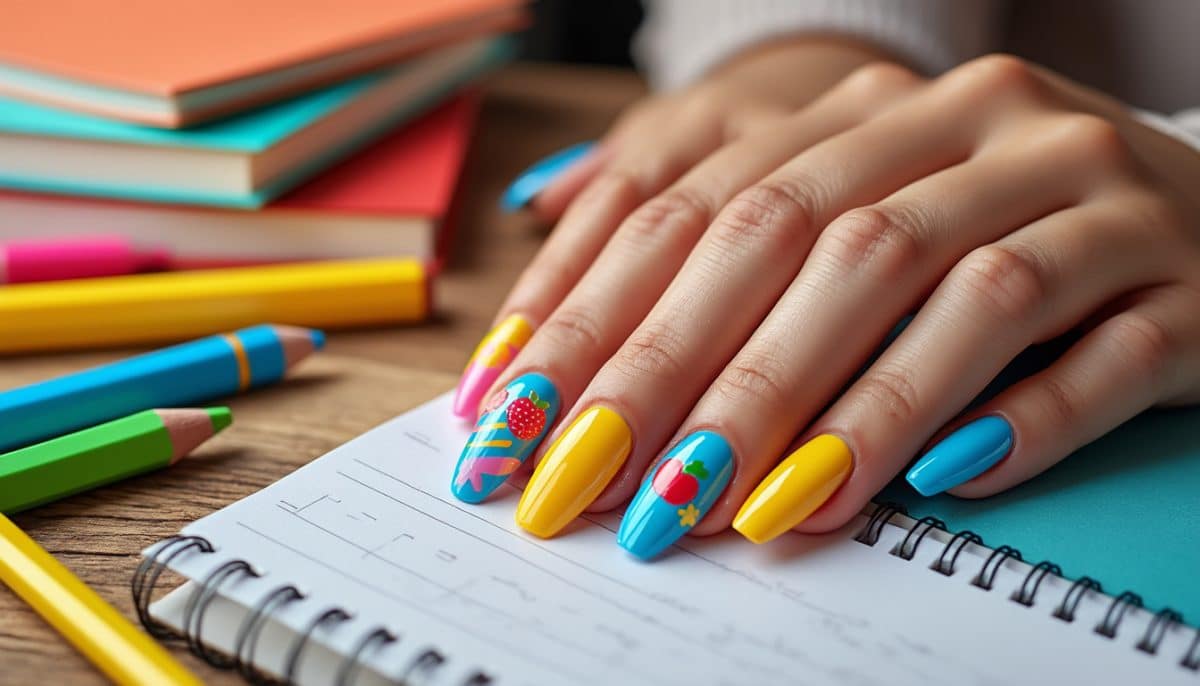 discover trendy long back to school nail ideas to inspire your look this semester. explore creative designs, vibrant colors, and nail art tips perfect for every student!
