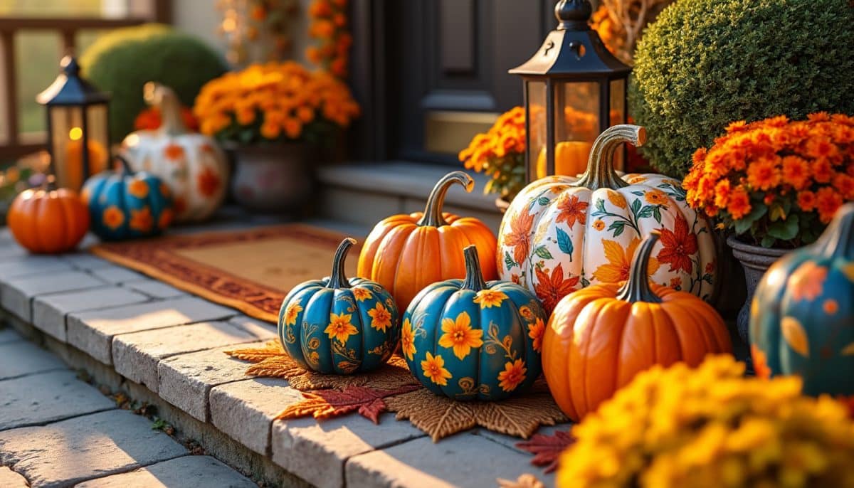 discover creative painted pumpkin designs to spruce up your front porch and make it instagram-ready. get inspired with trendy ideas that add festive charm to your fall decor.