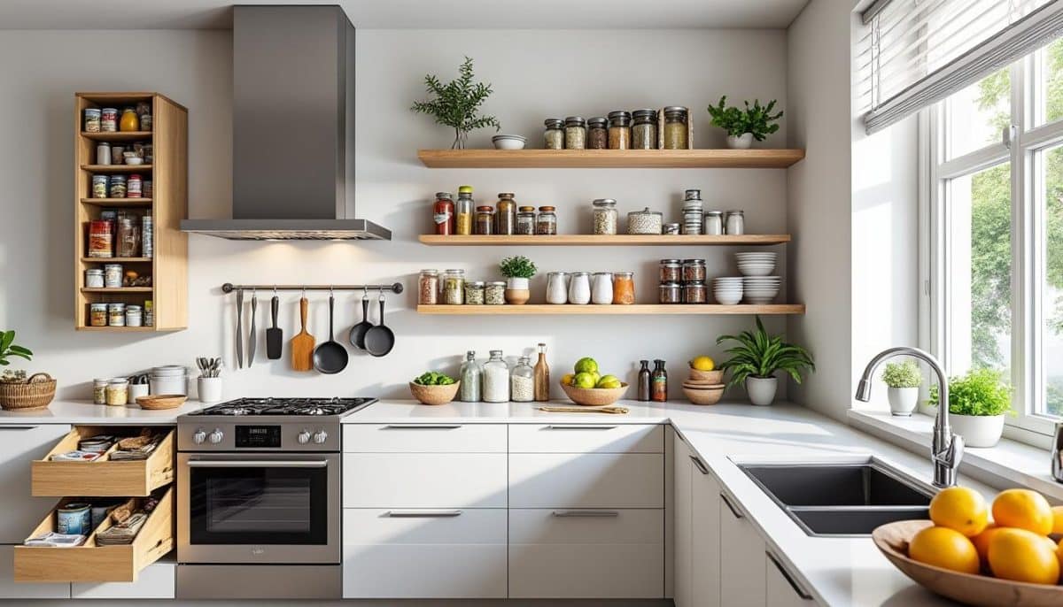 discover 8 quick and clever kitchen storage solutions designed to maximize space and keep your kitchen organized. perfect for any home, these ideas fit seamlessly into your lifestyle.