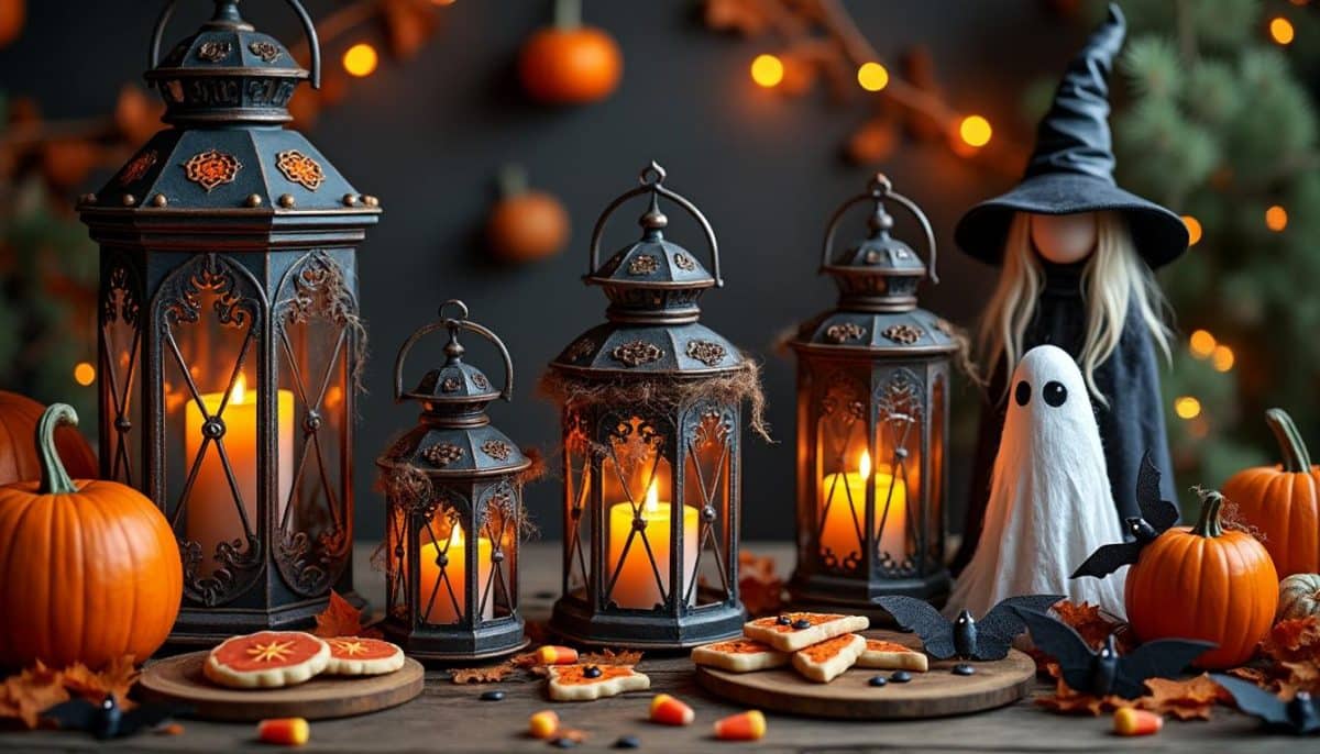 discover our aged metal halloween lanterns, perfect for adding a vintage and spooky touch to your halloween decor. durable, unique, and ideal for both indoor and outdoor celebrations.