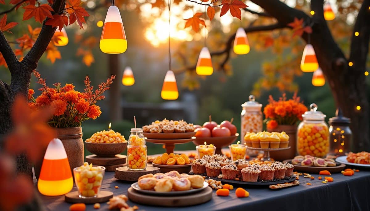 discover a fresh take on candy corn halloween decor with classic elements reimagined. add vintage charm and vibrant color to your spooky season celebrations!