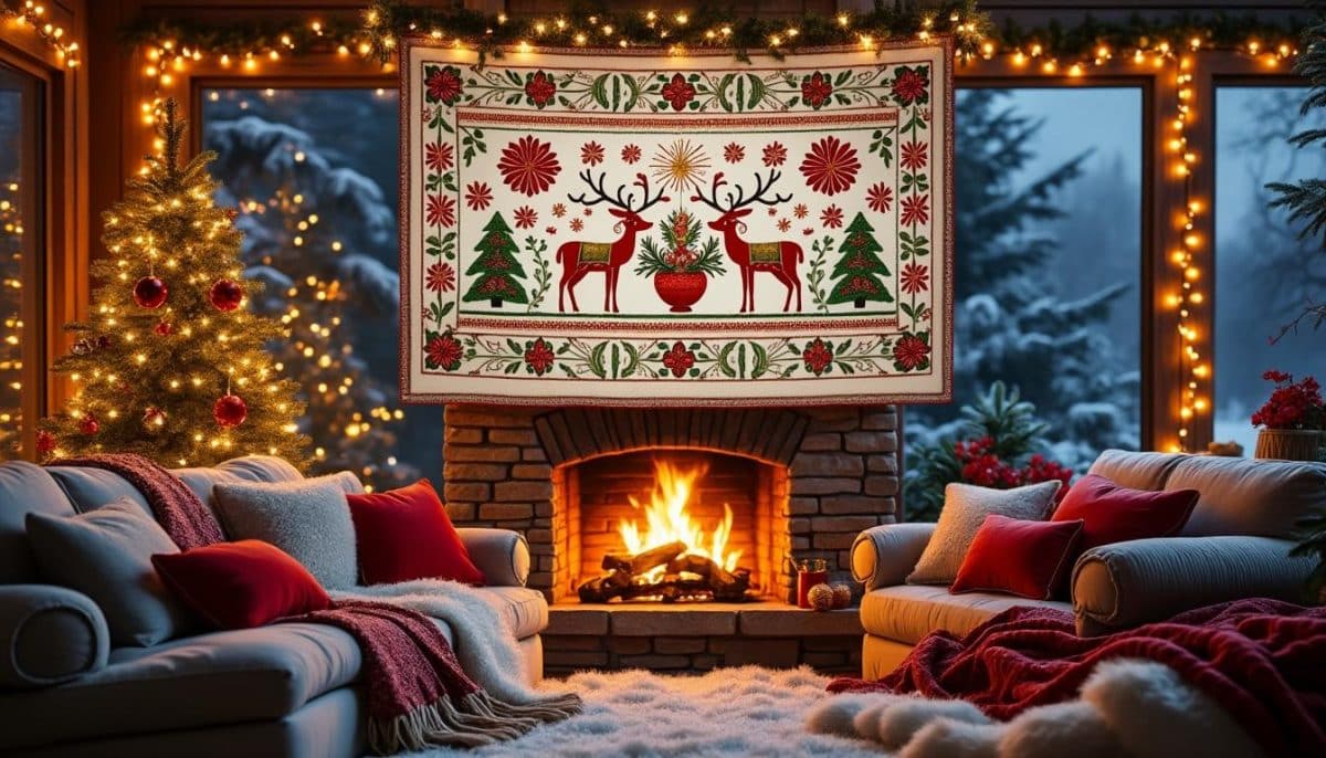 discover charming christmas embroidery patterns perfect for cozy winter nights. find festive designs for all skill levels and create handmade holiday decor with ease.