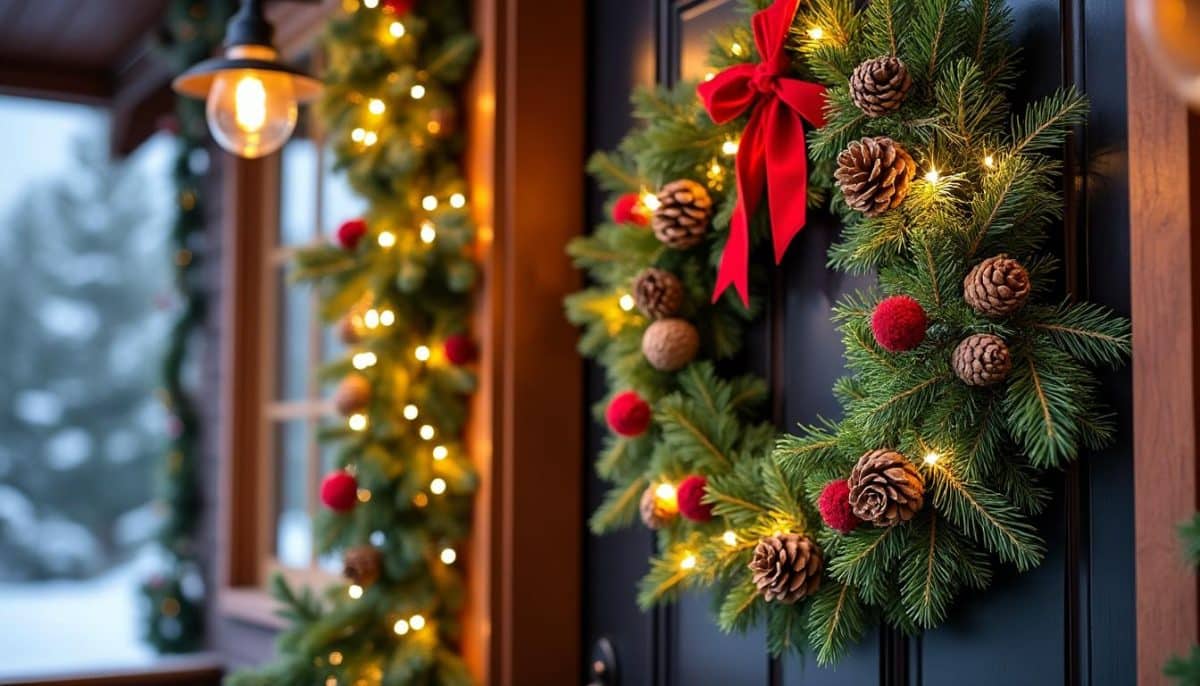 discover creative christmas swag ideas as stylish alternatives to traditional wreaths. elevate your holiday decor with unique door decorations that bring festive cheer and charm to your home.