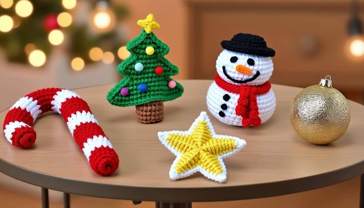 discover 5 easy crochet christmas ornament patterns perfect for beginners. add handmade charm to your holiday decor with these simple, festive diy projects.