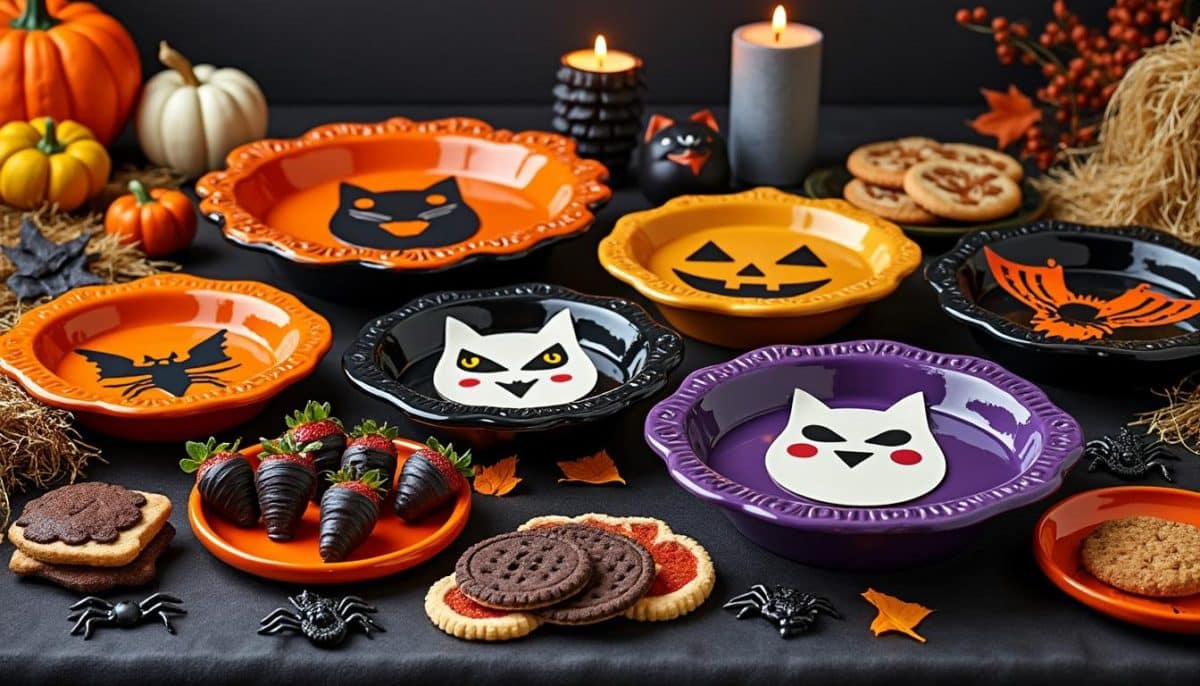 add a festive touch to your halloween baking with our decorative ceramic halloween pie dishes. perfect for serving spooky treats and enhancing your holiday table décor!