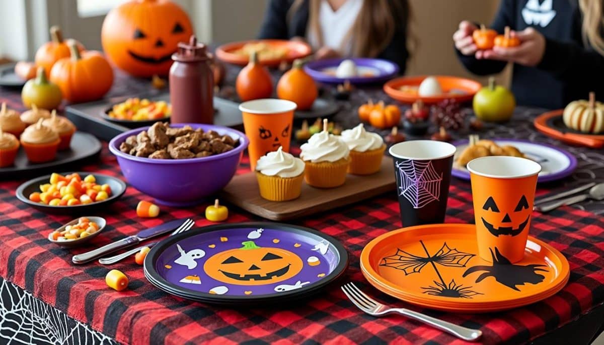 discover eco-friendly disposable halloween dinnerware made from bamboo or durable hard plastic. perfect for spooky parties, easy clean-up, and stylish, sustainable celebrations!
