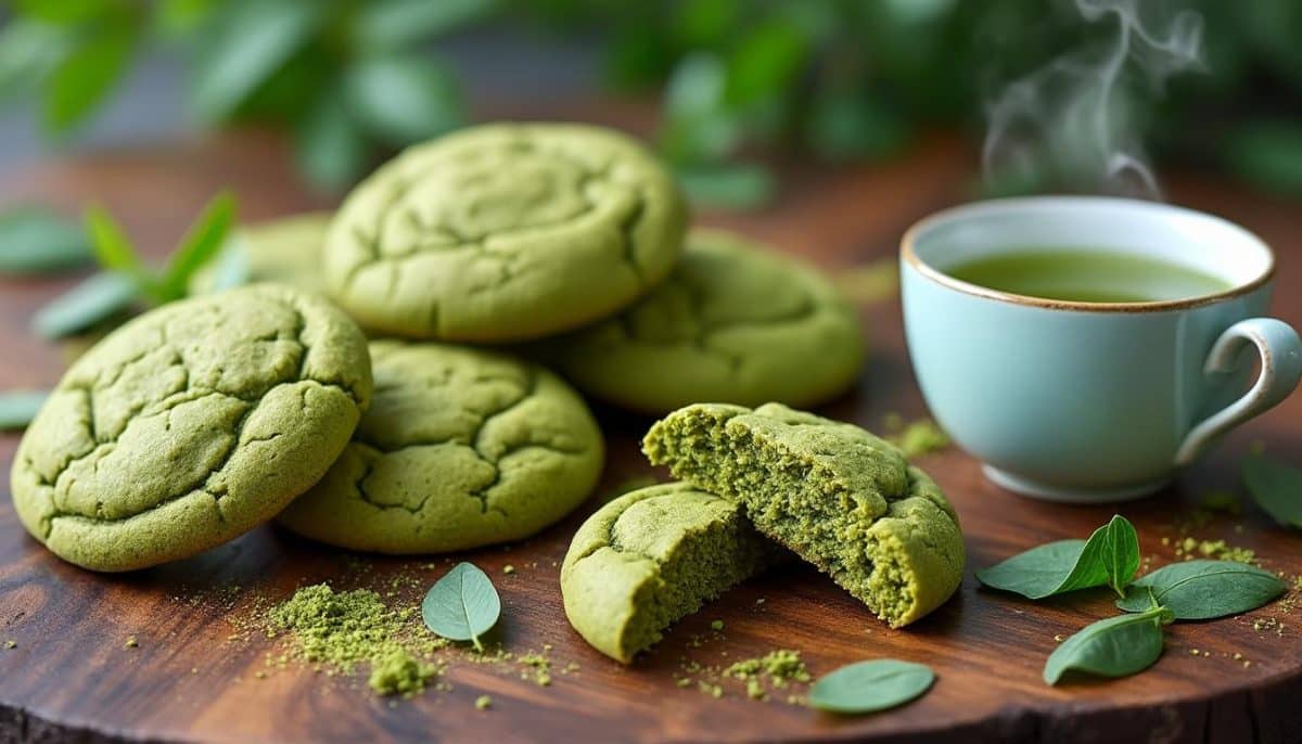 enjoy delicious gluten-free matcha powder cookies, a green tea-inspired treat that's perfect for health-conscious snack lovers. discover the delightful flavor of matcha in every bite!