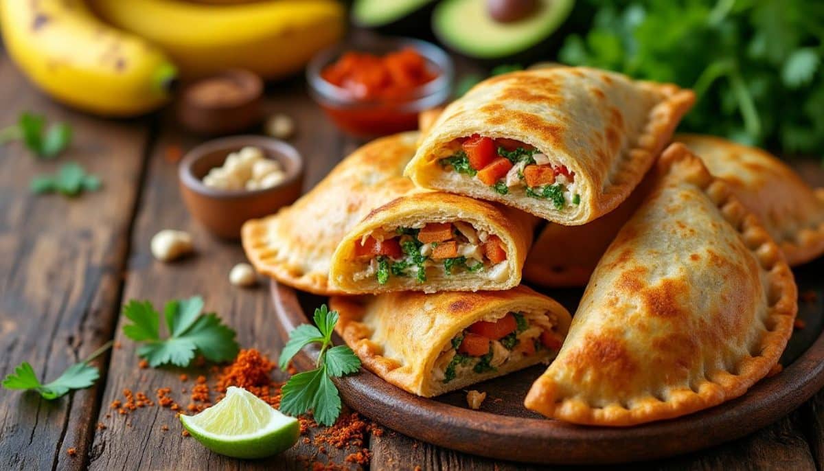 discover our gluten-free plantain flour empanadas – paleo-friendly pockets filled with delicious, wholesome ingredients. perfect for healthy snacking or a satisfying meal, these savory treats are grain-free and bursting with natural flavor.