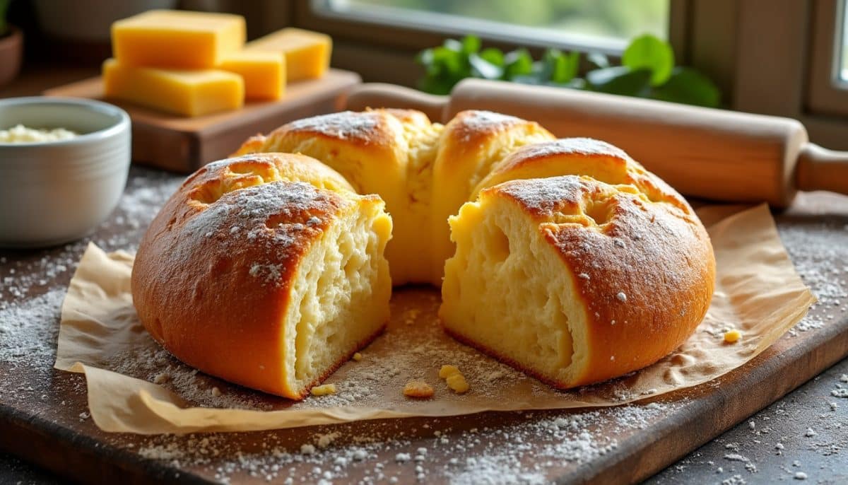 discover the delicious taste of brazilian-style cheese bread made with gluten-free tapioca flour. perfectly soft, cheesy, and easy to prepare, this recipe is a must-try for gluten-free baking enthusiasts!