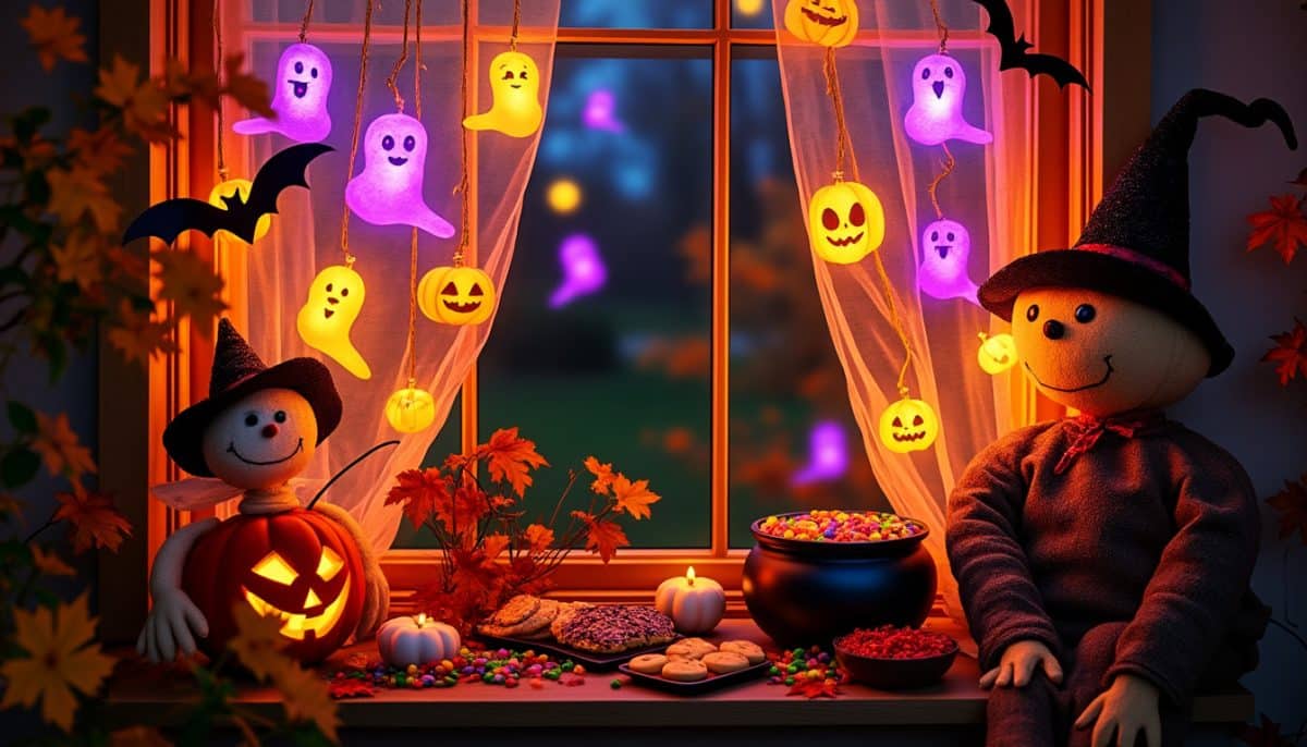 illuminate your halloween decorations with waterproof curtain lights for windows. durable, easy to install, and perfect for creating a spooky festive atmosphere indoors or outdoors.