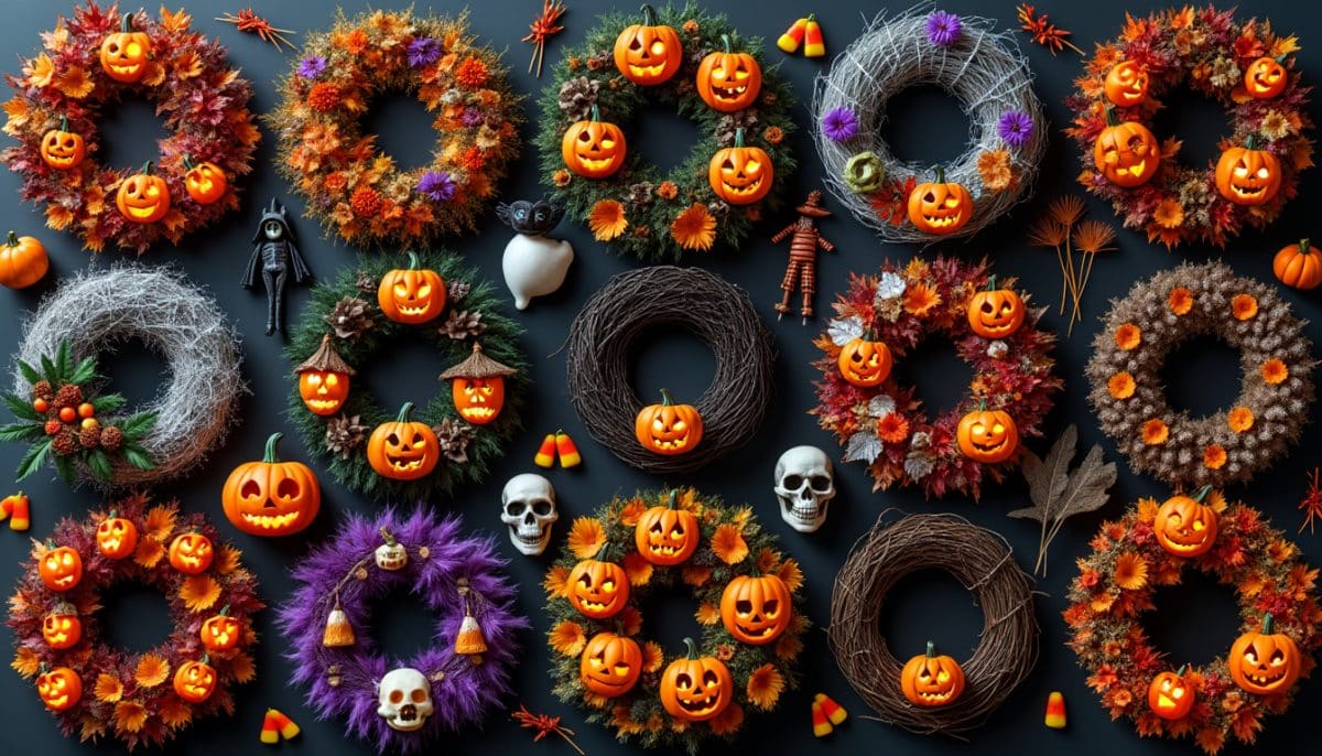discover 20 trending halloween door wreath styles to make your home stand out. explore spooky, stylish, and unique wreath ideas perfect for celebrating halloween in style.