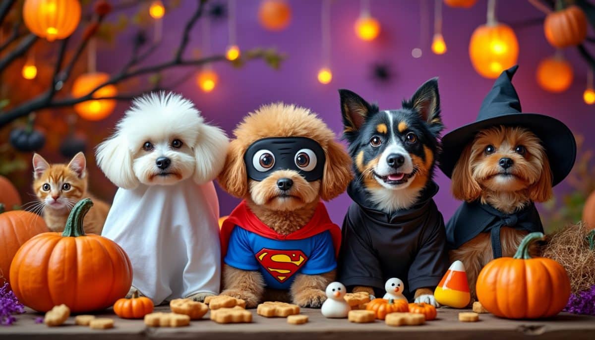 discover a fun selection of halloween costumes for dogs and cats. dress up your pets in adorable or spooky outfits and make this halloween unforgettable. shop the best pet costumes now!