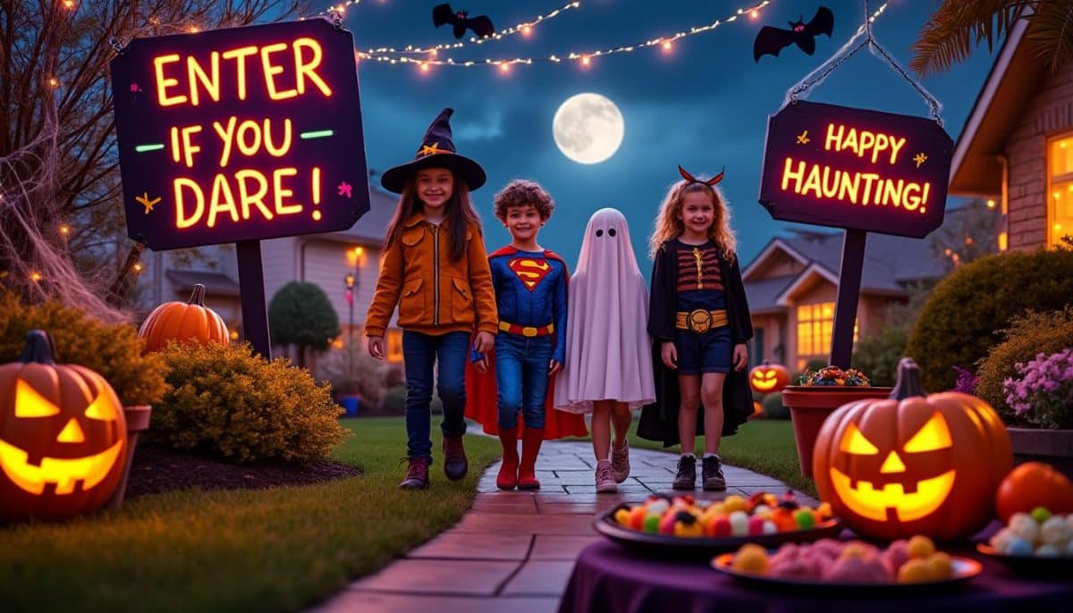 light up your halloween with custom illuminated signs! personalize your spooky messages and add a unique touch to your decor. perfect for parties, homes, or businesses.