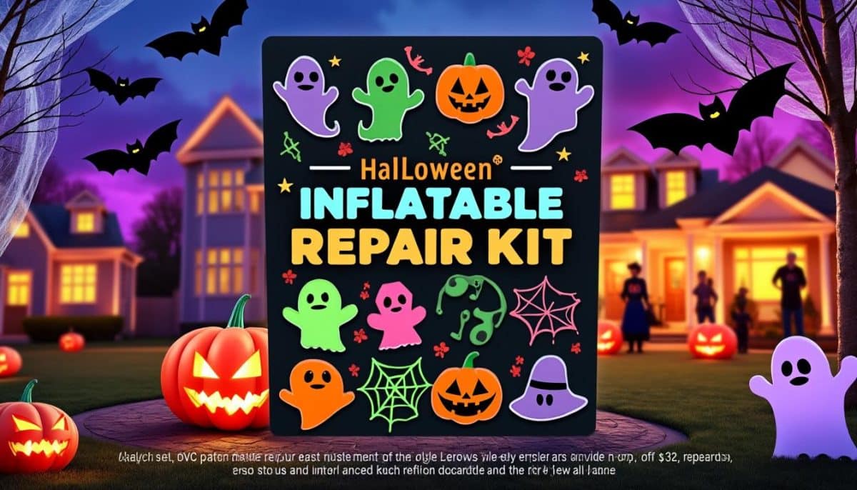 easily fix your halloween inflatables with our durable pvc repair kits. perfect patches for punctures, tears, and leaks—keep your decorations looking great all season!